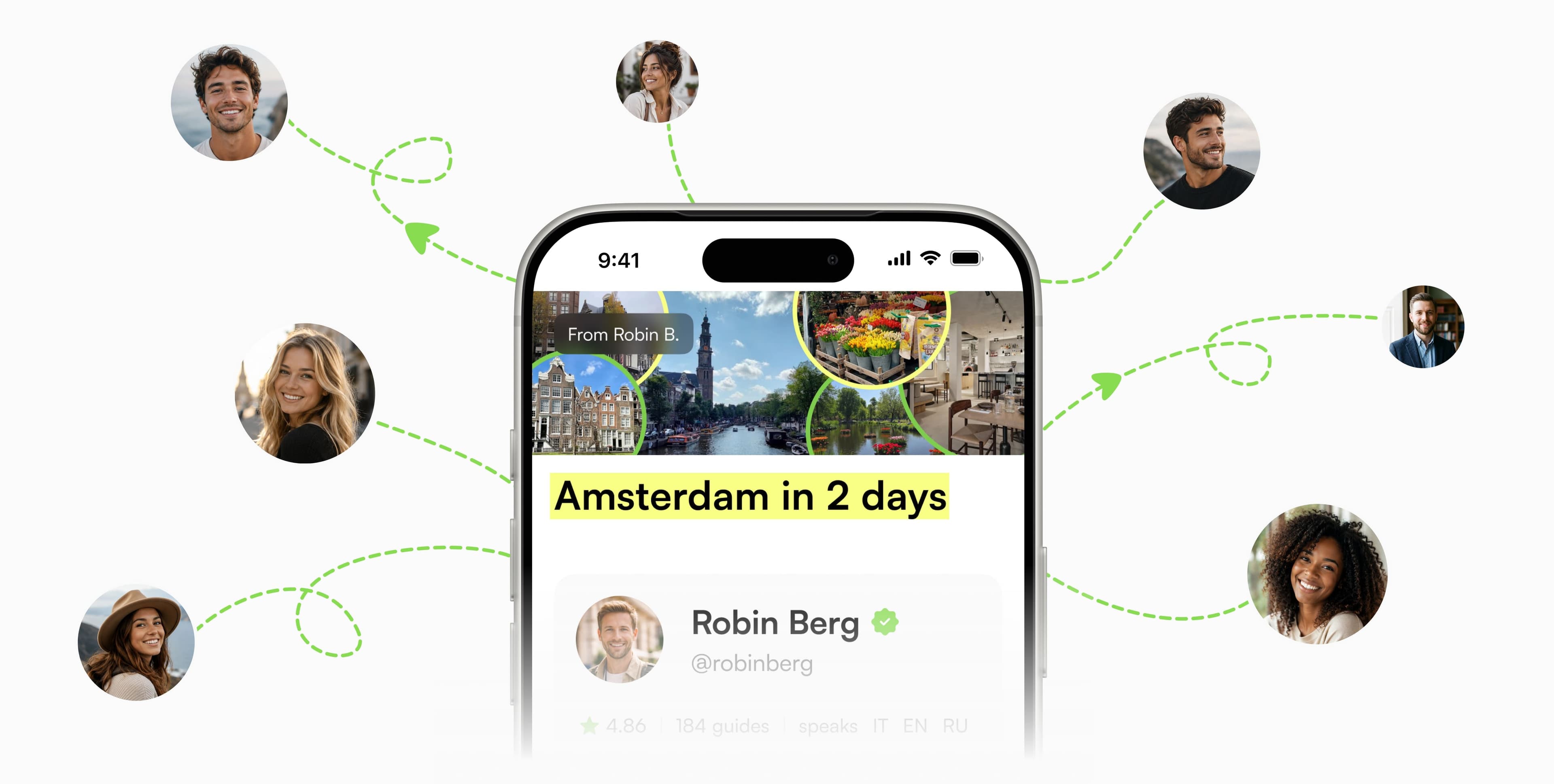 Digital travel guide created once and shared with multiple travellers